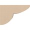 Ekena Millwork 2"W x 6"D x 4"H Classic Crestline Rough Cedar Woodgrain TimberThane Corbel, Primed Tan CORUR02X06X04CRERCPR - alternate 2